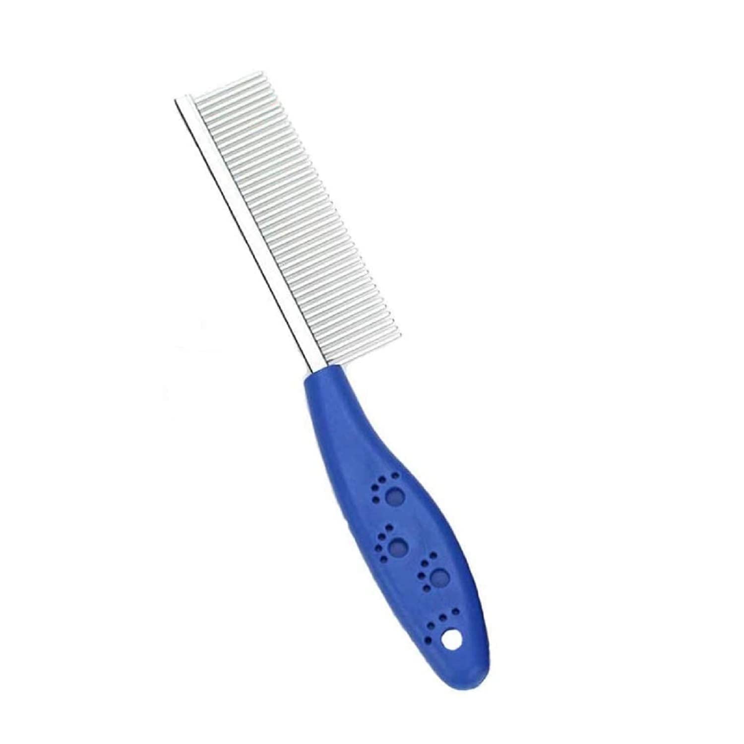 Demokrazy Dog Cat Grooming Comb, One Sided Stainless Steel Round Teeth Pin Pet Combs for Grooming Small Large Dogs Cats, (1, Blue) (B0BTMGWC9W) Amazon Price History, Amazon Price Tracker