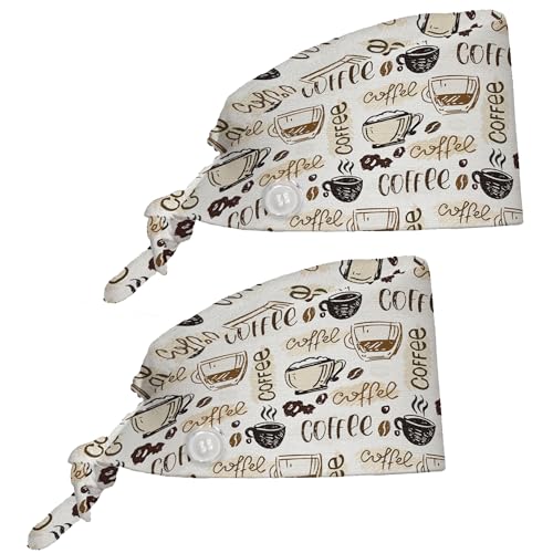 Gorro de trabajo unisex ajustable con banda de sudor 2 pcs miniatura 1
