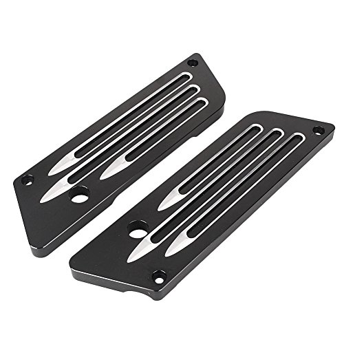 Cubiertas de Pestillos para Alforjas de Motocicleta Compatibles para Touring Street Glide Road King 1993-2013 Negro miniatura 1