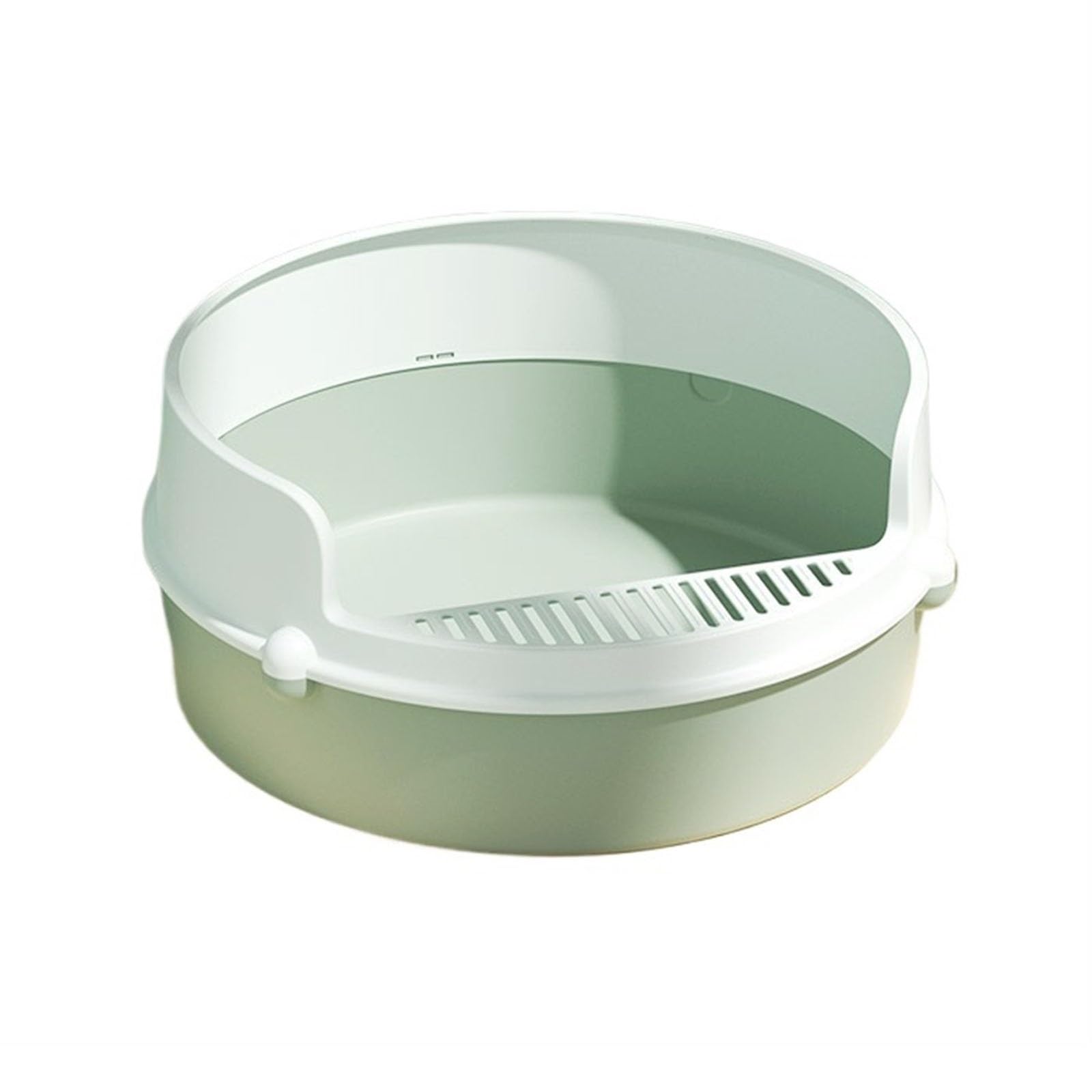 SDGBCXD cat litter tray, Cat Litter Tray, Semi-Enclosed Removable Toilet, High Side Anti-Splashing, Prevent Sand Leakage(Green One Size,Green)