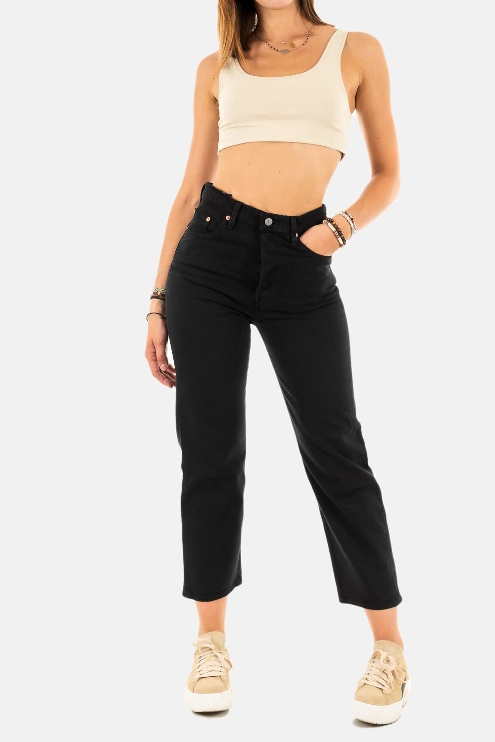 Levi's Damen Ribcage Straight Ankle Jeans – Bild 2