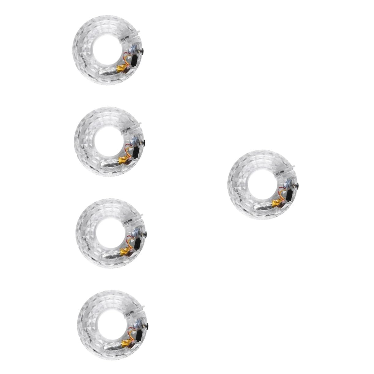 Toyvian Curseur Flash Intelligent éclairage de vélo décoratif Feux de Roue de vélo d'équitation lumière LED de Roue de vélo lumières LED vélo Lampe de vélo décorative Plastique Blanche