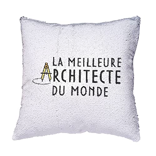 Coussin avec housse sequin noir pour décorer un cabinet d'architecture - 4