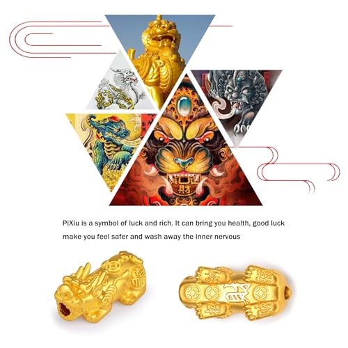 RIOSO Feng Shui Bracelets for Men Women Good Luck Black Obsidian Pixiu Beads Lucky Bracelet Set Dragon Attract Wealth Money Fortune Pi Yao Jewelry3