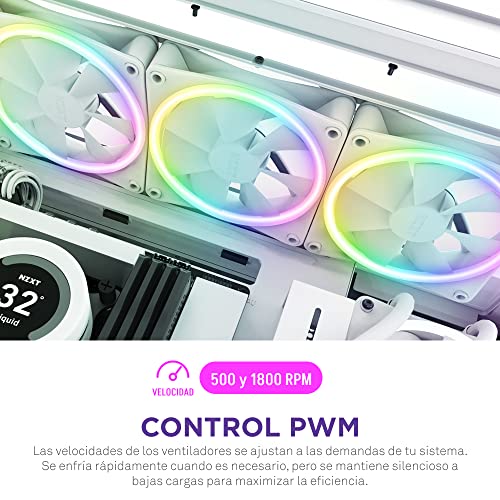 Miniatura 6 de NZXT F140 RGB Duo - Ventilador PC RGB Doble Cara 140mm - Blanco