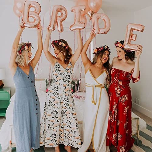 Image of Party Propz Rose Gold Bride To Be Foil Banner (Cardstock) - Bride To Be Decoration Set Combo | Bachelorette Party Decorations | Bride To Be Banner | Bride To Be Decoration,1 Piece