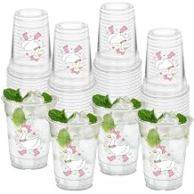 50Pcs Silly Goose Cups, 12oz Silly Goose Party Plastic Cups for First Birthday Table Decorations Baby Shower Supplies Party Favor