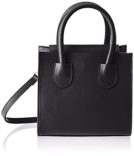 Chicca Borse 1517, Bolso de Mano. para Mujer, Negro, 20x19x10 cm (W x H x L) Cover