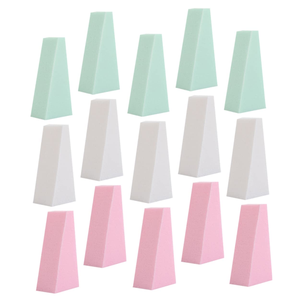 MAGICLULU 150 Pz Rifornimenti Soffio Di Spugna Spugnetta Per Fondotinta Spugna Di Bellezza Strumenti Per Manicure Trucco Verde Mini Sbuffo Triangolare Batuffolo Di Cotone Triangolo