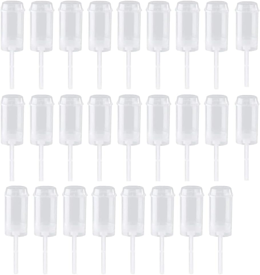 26 Pack Round Shape Clear Push-Up Cake Pop Shooter (Push Pops) Plastic Containers with Lids
