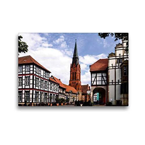 CALVENDO Premium Textil-Leinwand 45 x 30 cm Quer-Format Pfarrkirche St.Martin, Leinwanddruck von Heinz Wösten
