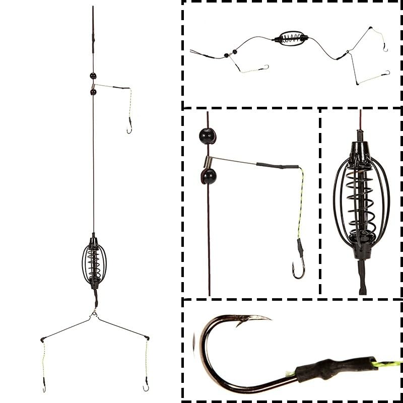 Set de 10 Alimentadores para Pesca de Carpa Método Feeder 15-40g miniatura 6