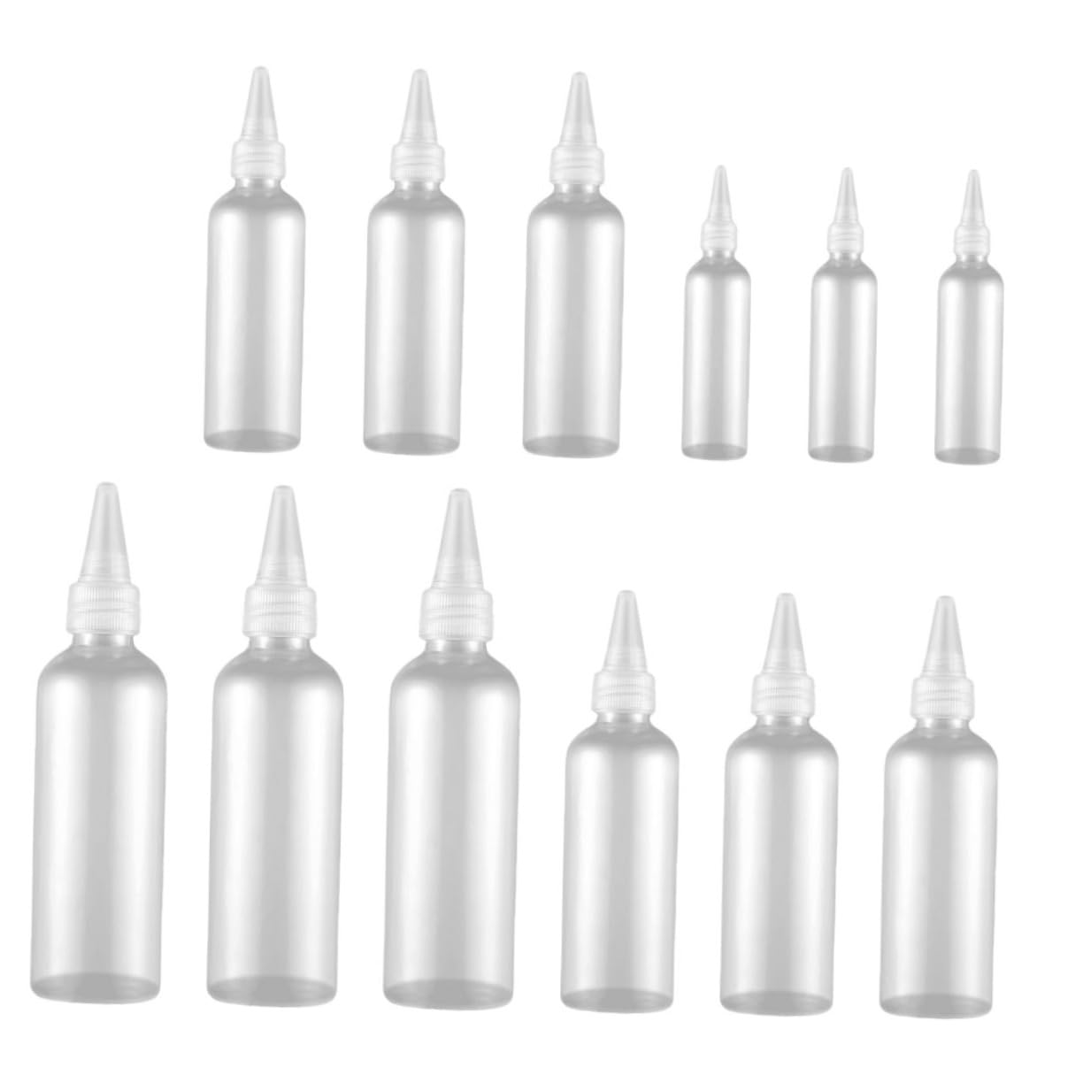 IWOWHERO Travel Size Squeeze Bottles 20pcs Empty Plastic Bottles for Shampoo Lotion