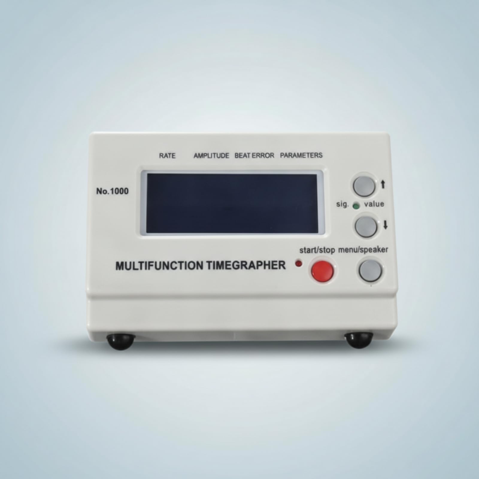 Uhr Prüfgerät Uhrtester Zeitwaage Reguliergerät mit Elektronischer Messung Anzeige von Gang Amplitude Und Abfallfehler Einstellbarem Hebewinkel für Uhrmacher Werkstatt Reparatur