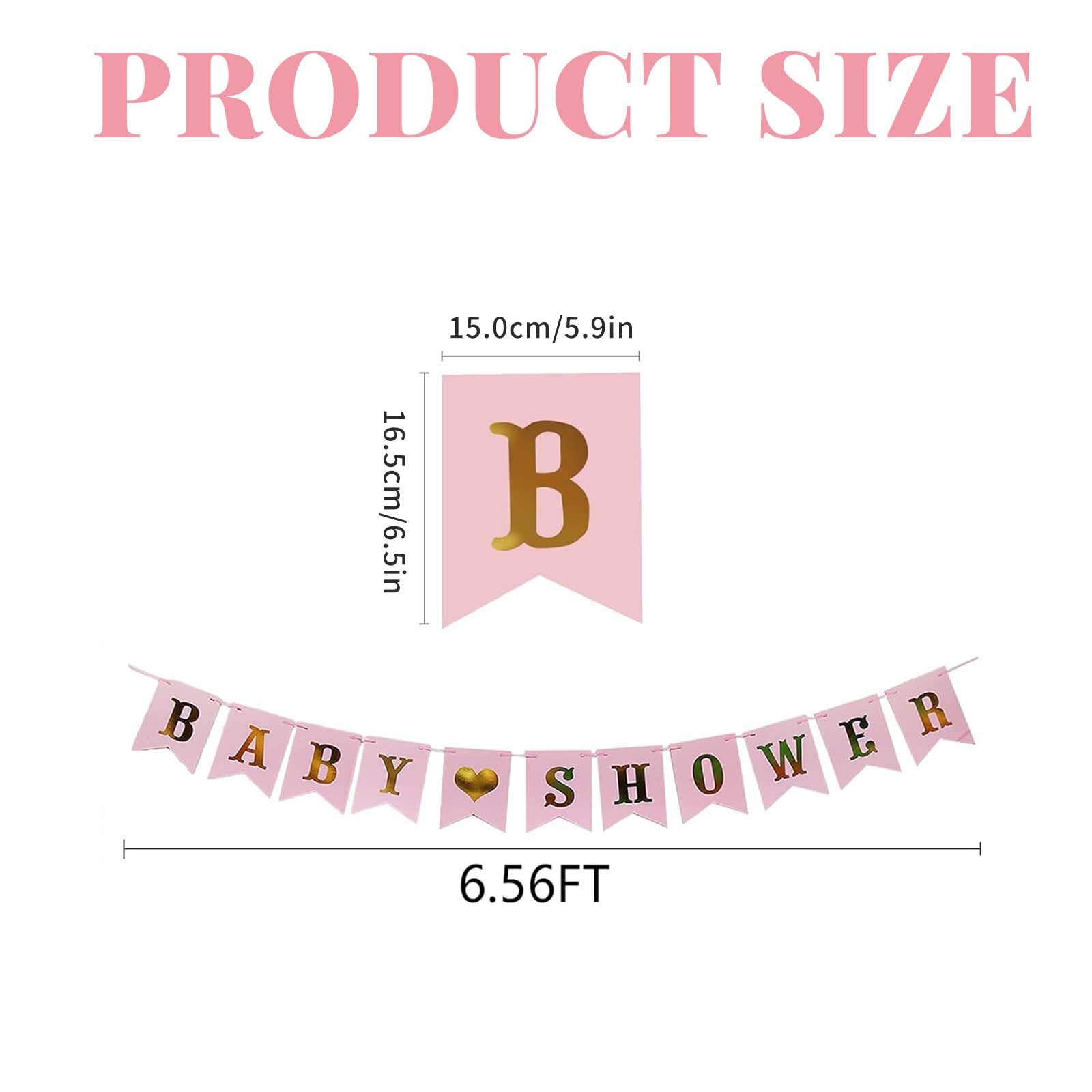 TENNYCHAOR "She's Ready To Pop" Baby Shower Banner – Glitter Party Sign For Gender Reveal Or Birthday (Black) - View #8