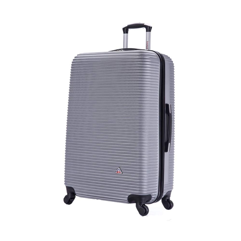 Photo 1 of ***USED***InUSA ROYAL Hardside Spinner Luggage with Ergonomic Handles | Spacious Travel Suitcase with Four Spinner Wheels and Studs | 28 Inch Large Spinner Luggage | Silver