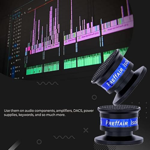 image for Preffair Audiophile Speaker Isolation Spikes Aluminum Record Player Sh