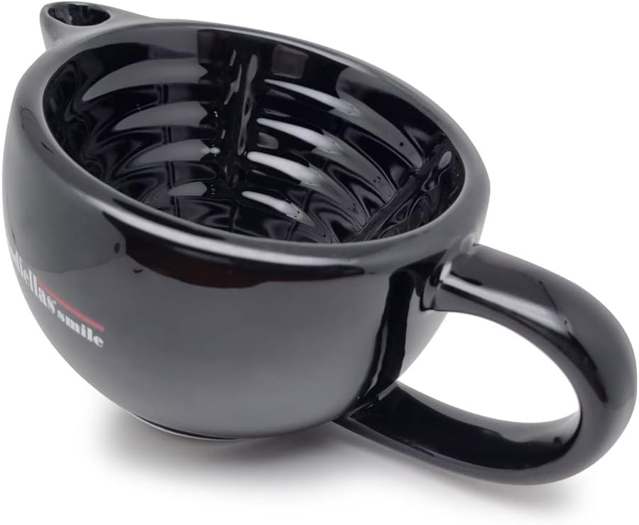 Scuttle Ciotola Barba in Cercamica Nera