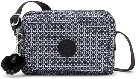 Kipling ABANU M Bandolera mediana, Signature Print (Multicolor)