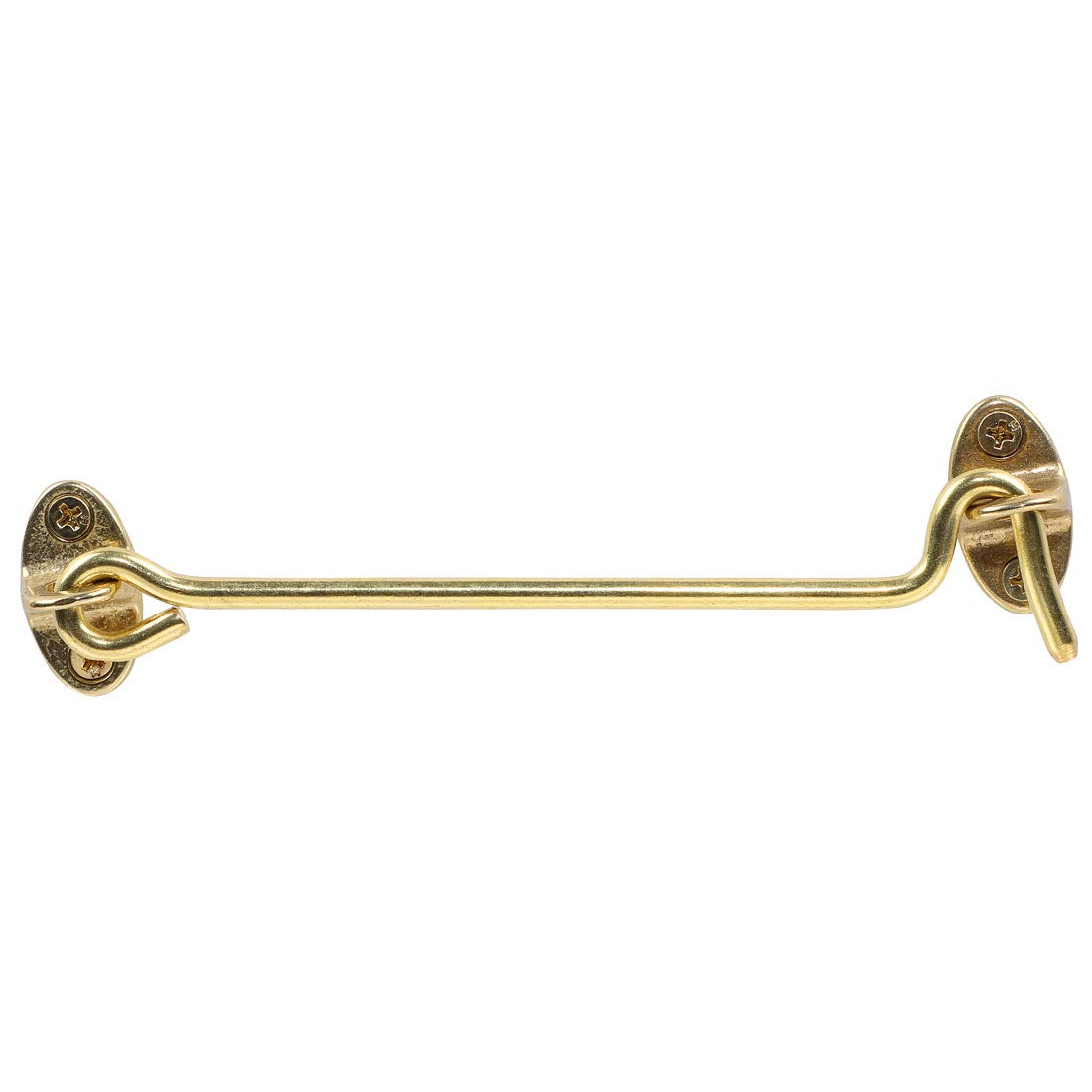 uxcell 10 Inch Cabin Hooks, Metal Privacy Hooks Door with Screws Lock for Gate Shutters Window Slide Barn Shed-image-18