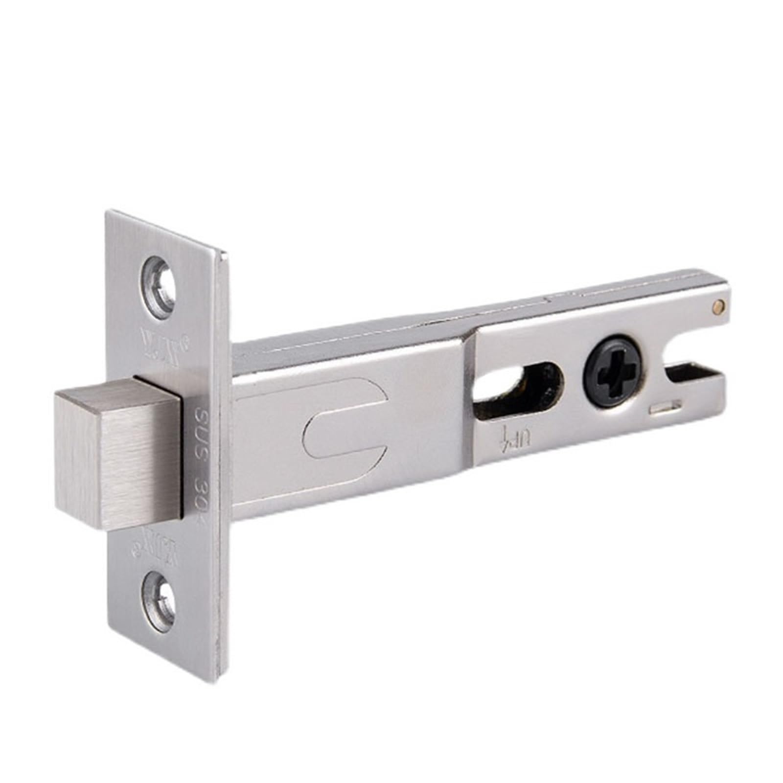 Sxolcoufoh 70Mm Stainless Steel Latch Lock Tongue Mortise Cam Invisible Door 1Pcs(70Mm)