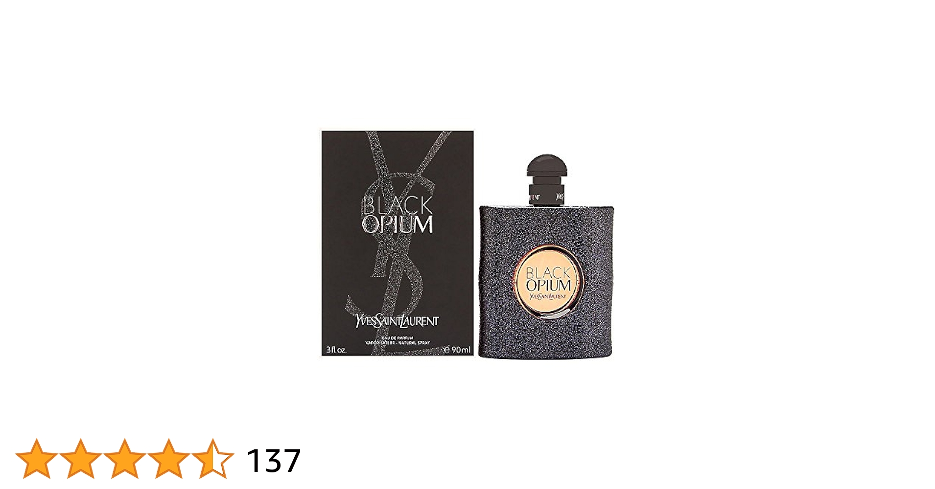 その他 YVES SAINT LAURENTBlack Opium 80ml Black Opium Eau de Parfum Over Red with Cherry & Coffee
