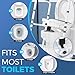 Castage Raised Toilet Seat with Handles,Toilet Seat Risers for Seniors Elevated Toilet Seat for Elderly,Fit Any Toilet