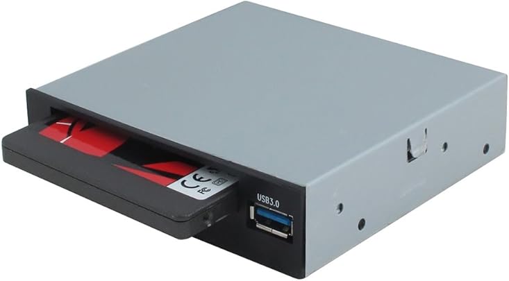 Sedna SE-IHD-302-U 3 5 quot  Condotto I O Nero  Grigio Pannello Drive bay