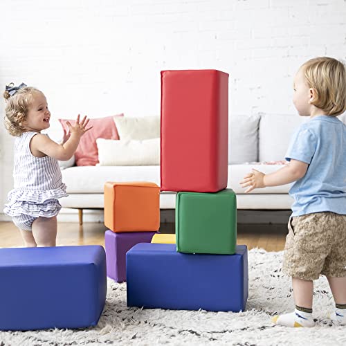 Ecr4Kids Softzone Toddler Foam Building Blocks, Foam Playset, Contemporary, 7-Piece #TOP6