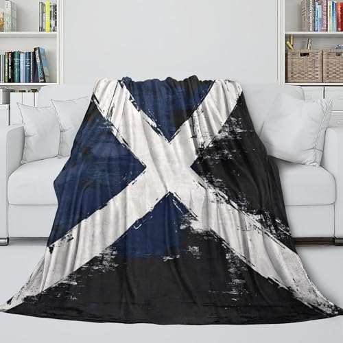 Couverture plaid écossais 3D microfibre chaude grand format 150x200cm - 6