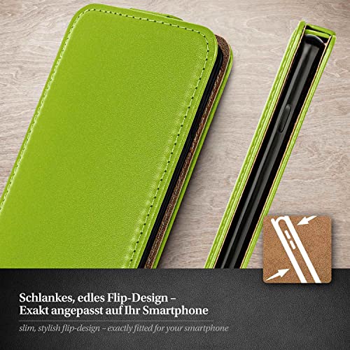 Coque iPhone 13 Pro Max à rabat moex vert film protection écran