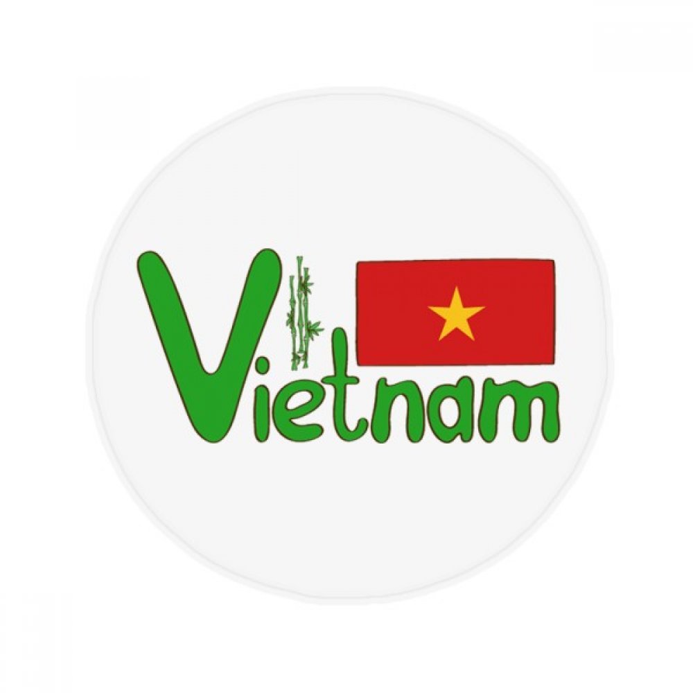 Tapis Vietnam antidérapant 80cm rond absorbant pour la cuisine et la salle de bain