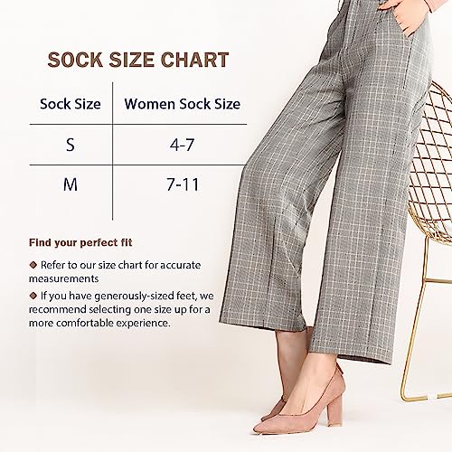 Jane Stone No Show Socks Women - Non Slip Hidden for Flats Boat Invisible Ultra Low Cut Liner Socks(Size 5-8/9-11)2