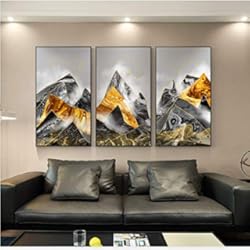 Paredes Modulares Imprimir Arte de la pared Imágenes modulares Cielo de montaña Paisaje natural Lienzo Pintura Cartel Fondo de la cabecera Inicio 50x70cm Sin marco
