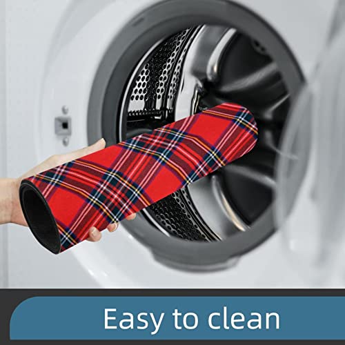 Lorvies Royal Stewart Tartan Indoor Door Mat, Non-Slip Absorbent Doormat Inside Floor Mats Area Rug For Entryway, Machine Washable Entrance Rug Outdoor 20X47 #TOP6