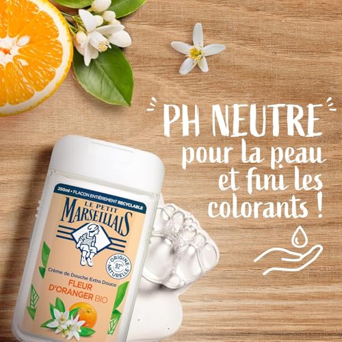 Gel Douche Hydratant Nourrissant Fleur D'oranger Bio Le Petit Marseillais Le Flacon De 250ml - vue 7