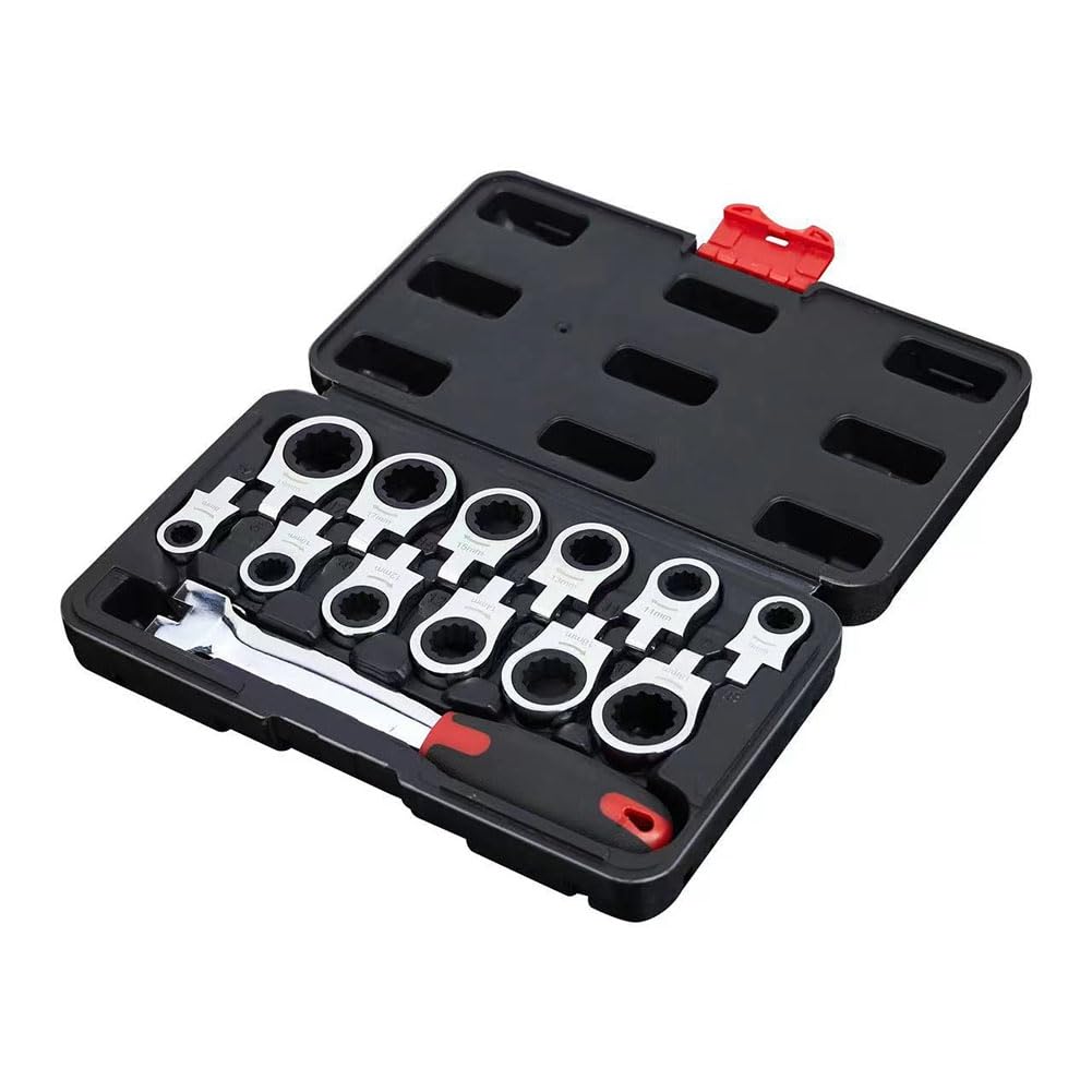 Ensemble de Clés à Cliquet, Facile à Utiliser, Robuste, à Dégagement, Multifonction, Détachable, pour Gadgets D'Entretien de Voiture et de Camion
