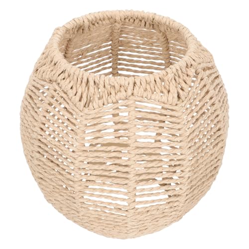 BAZEITFLOW 紙製ロープ形ランプシェード ペンダントライト用照明カバー 和風インテリア装飾 吊り下げシェード 簡単取付け 天井灯 フロアライト