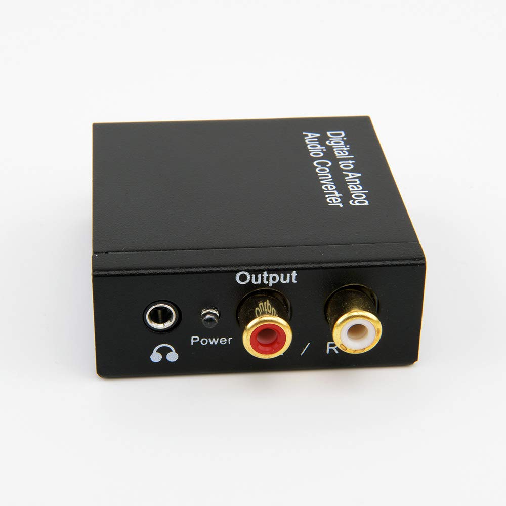 Convertisseur Audio Jack 3,5mm - Opto Toslink RCA Coaxial Vers Analogique