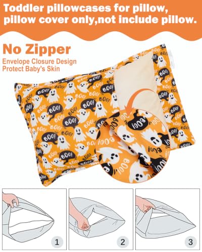 Image of ALVABABY Toddler Pillowcases Halloween Fit 13 inchx 18 inch or 12 inchx16 inch Kids Pillow Cover 2TPE52A