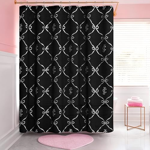 Juicy Couture rideau douche 70"x72" 13 pièces noirs nœuds