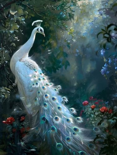 Diamond Painting Paon 45x60cm pour sublimer votre décoration murale