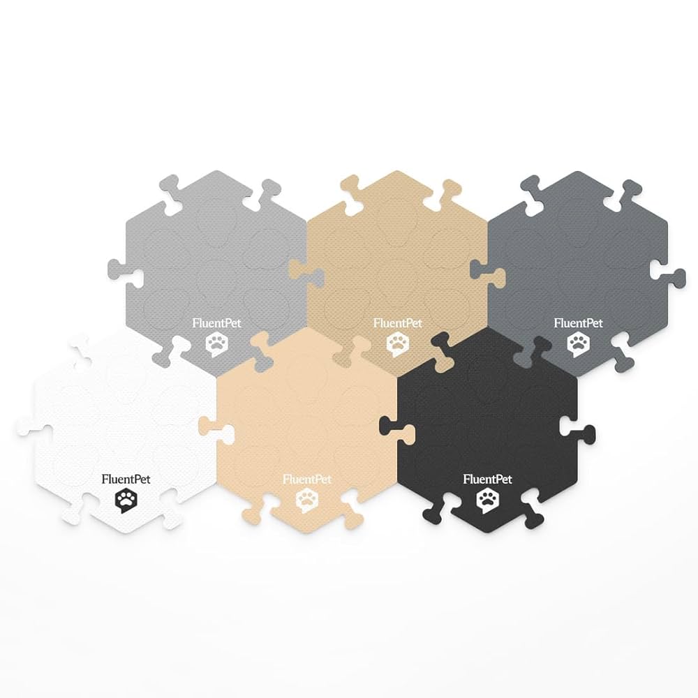 Amazon.com : FluentPet HexTiles - Beiges & Grays 6-Pack