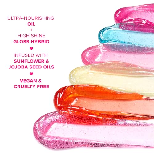 Too Faced 3EL4010000 Kissing Jelly Lip Oil Gloss |Sunflower & Jojoba Oils, 0.15 Fl. Oz., Sweet Cotton Candy thumb #5