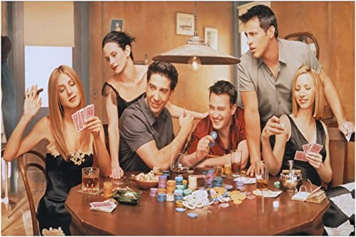 Friends TV Show/Series Chandler Bing Ross Geller Monica Geller Rachel Green Joey Tribbiani 12 x 18 Inch Poster Ultra HD Multicolour Unframed Rolled Print Great Wall DÃ©cor 1560