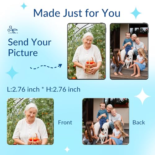 Image of Custom Air Fresheners with Picture for Car | Personalized Photo Gifts; Double-Sided Print; Hanging Ornament; Scent Choice Available; Square Shape