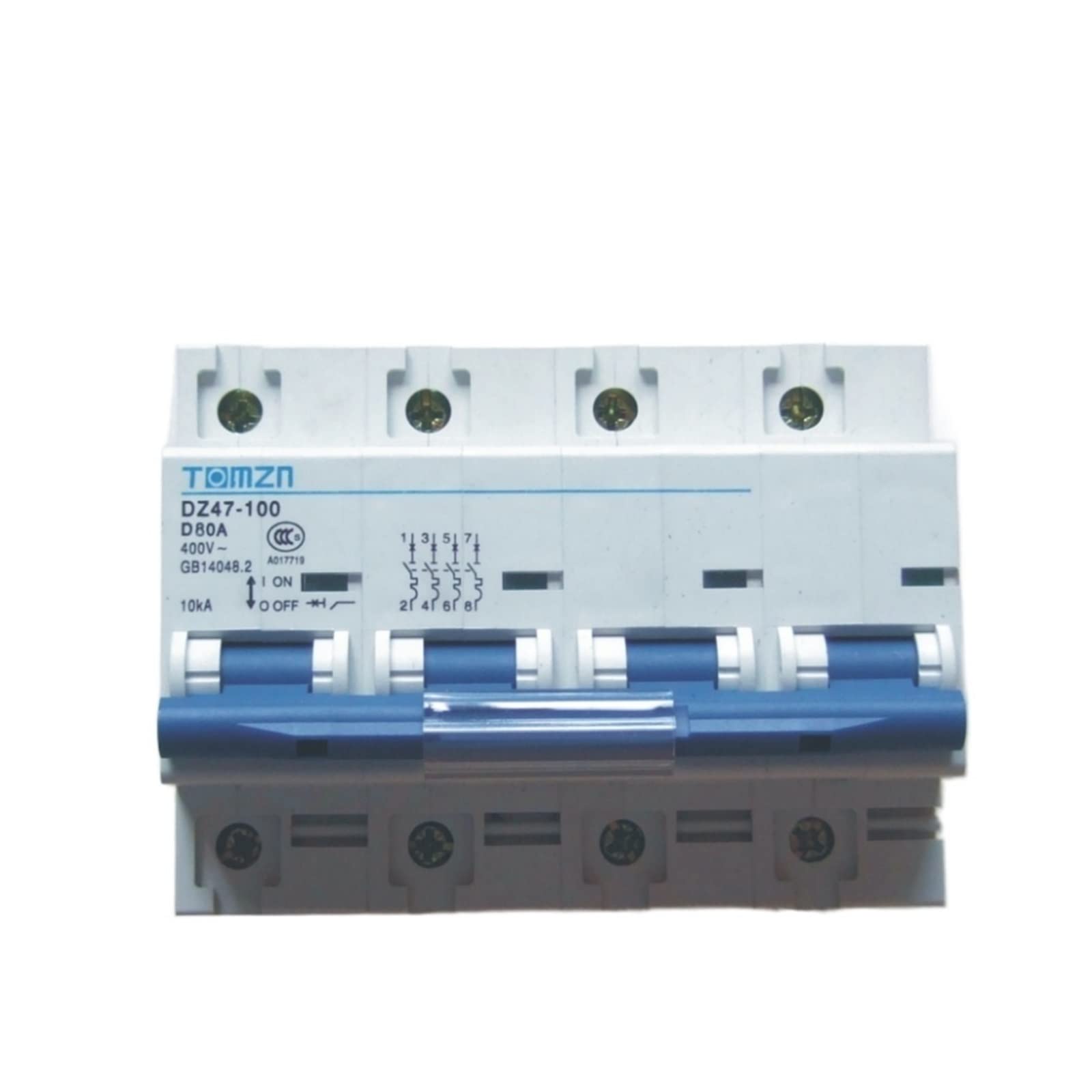 YFHGULBTK 4P 80A 240V/415V 50HZ/60HZ Circuit Breaker MCB