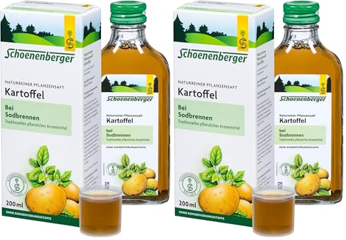 Schoenenberger Naturreiner Pflanzensaft Kartoffel, 200 ml (Packung mit 2)