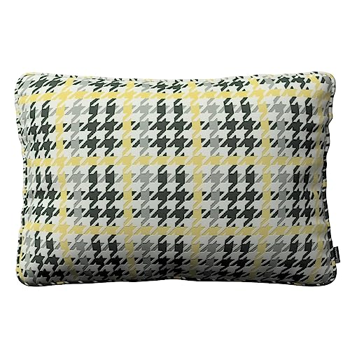 dekoria funda de cojín Gabi con ribete y 60 x 40 cm almohada cojín 60 x 40 cm Amarillo de Negro