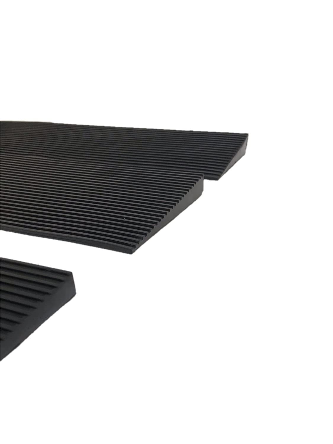 Identités Rampa di soglia in gomma, nera, 15 x 140 mm